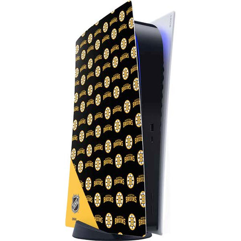 NHL Boston Bruins Pattern PS5 Digital Edition Console Skin